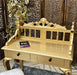 Royal Gold Carved Teak Wood Study Table with Chair - WoodenTwist