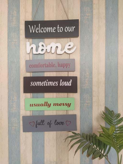 Unique Wooden Family Sign Board - WoodenTwist