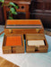 Teak Wood Office Set - Orange - WoodenTwist