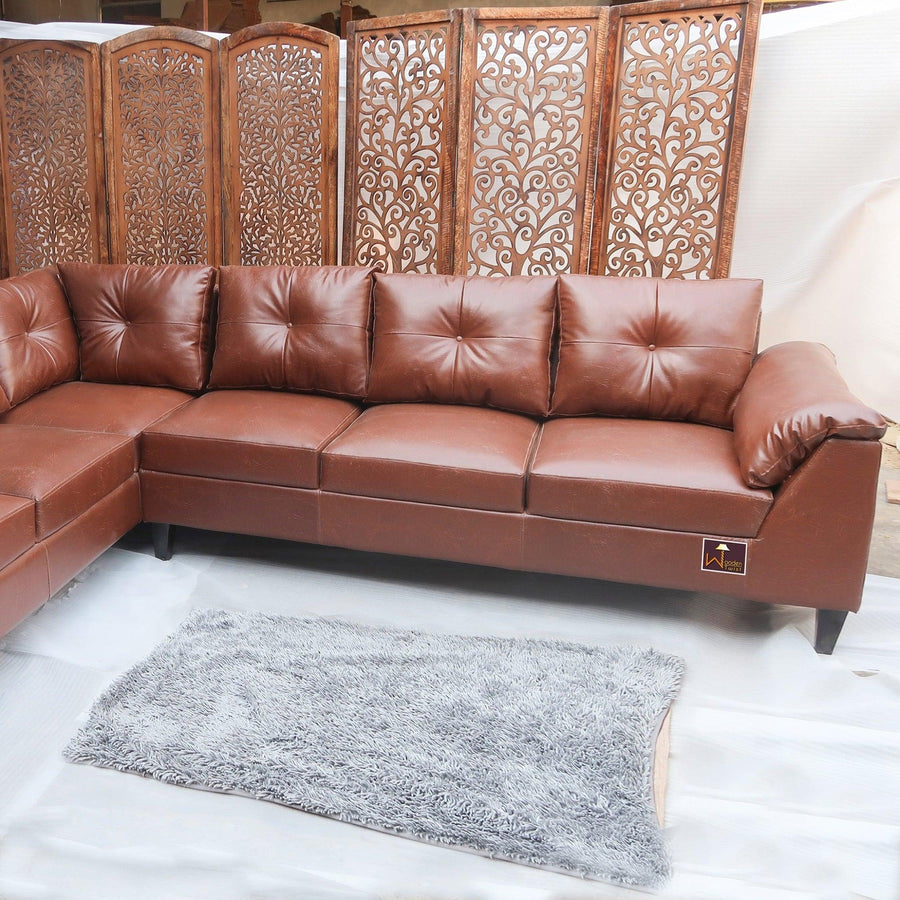 Premium Brown Leatherette