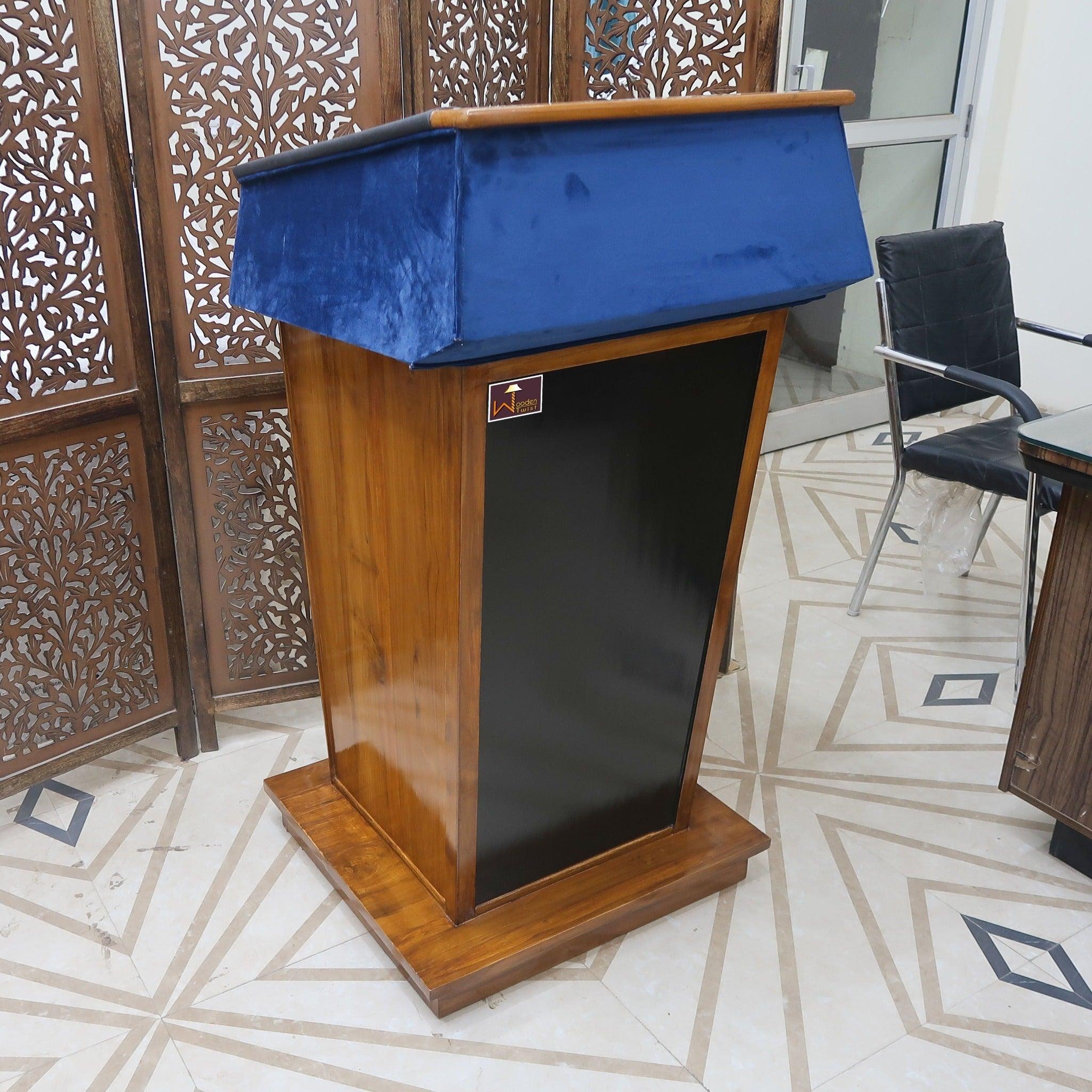 Wooden Handmade Presidential Podium (Teak Wood) - WoodenTwist