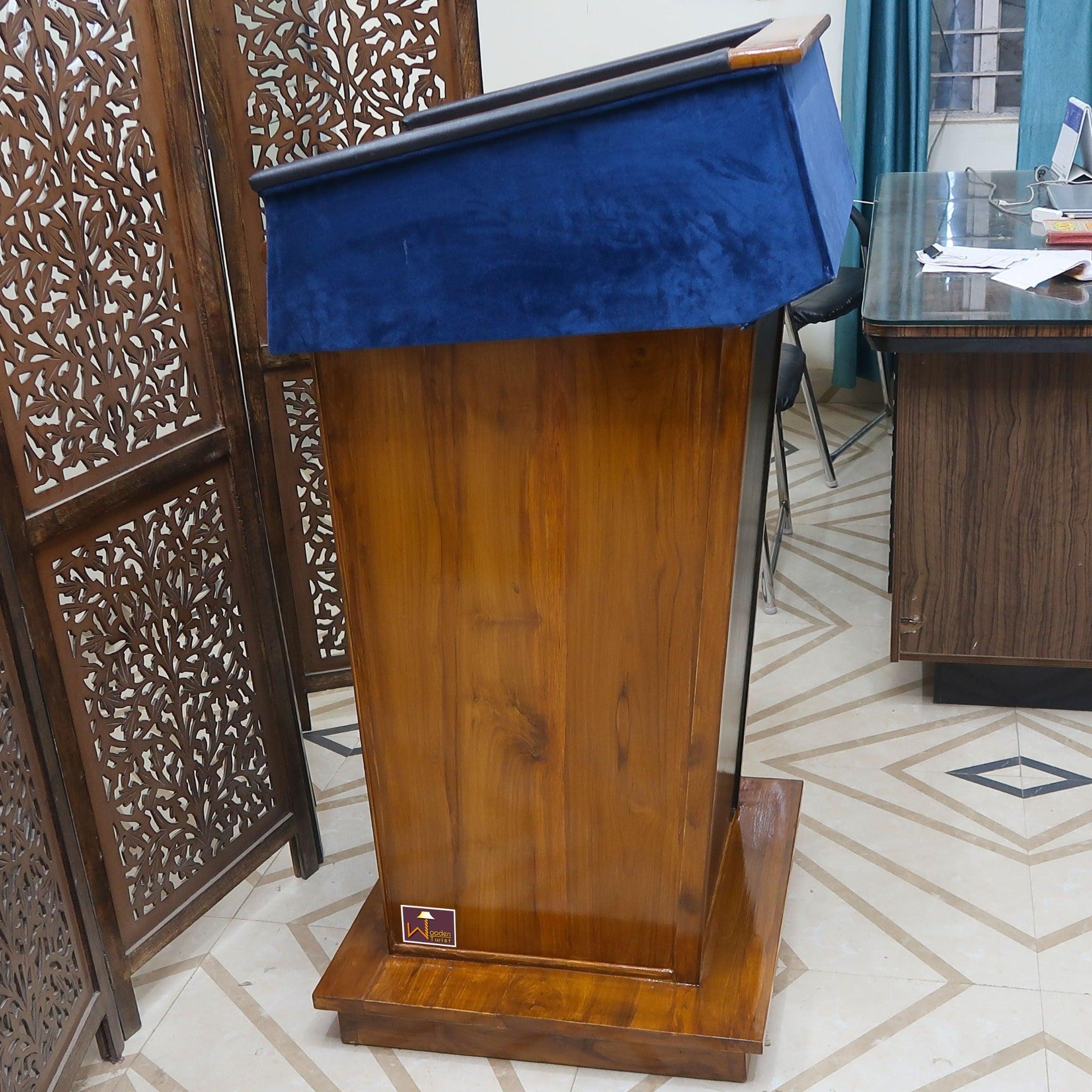 Wooden Handmade Presidential Podium (Teak Wood) - WoodenTwist