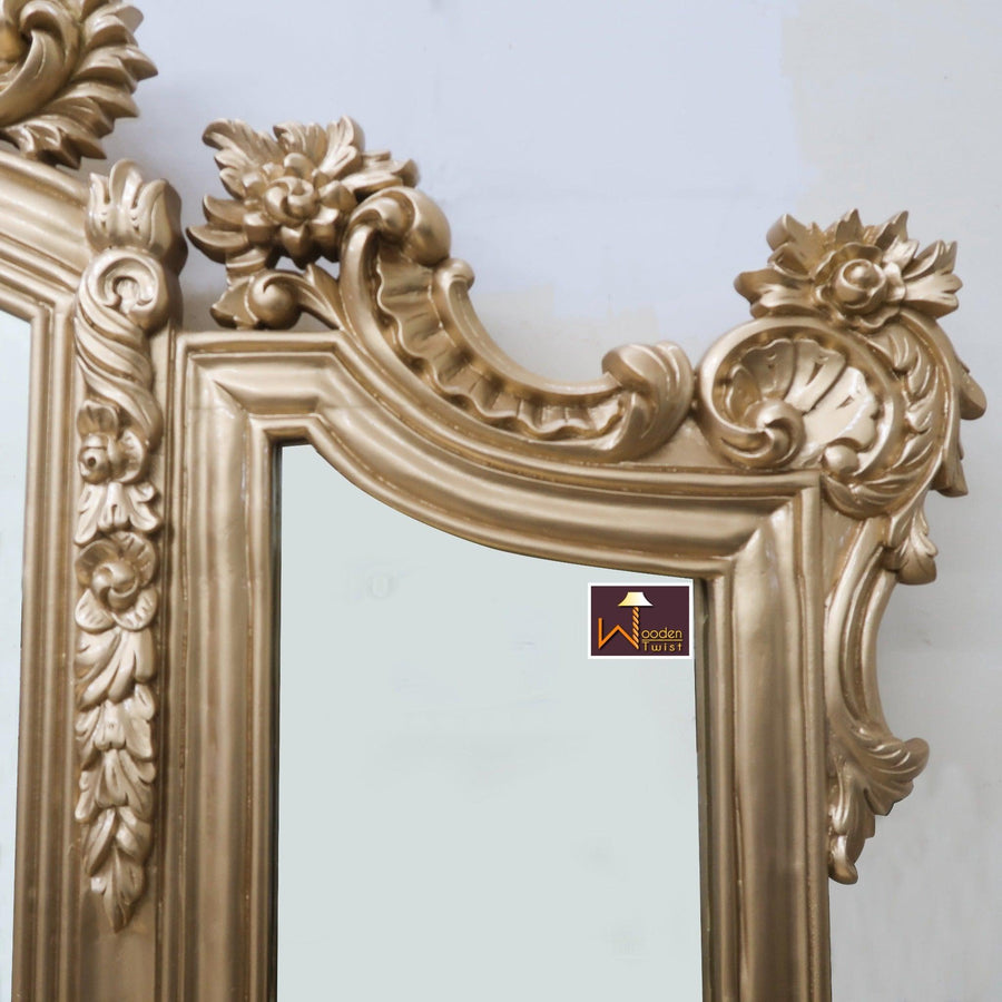 Solid Teak, Golden Finish