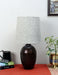 Nalanda Table Lamp with Beige Shade - WoodenTwist