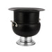 Table Ice Bucket and Flower Bowl in Black & Gold Colour - WoodenTwist