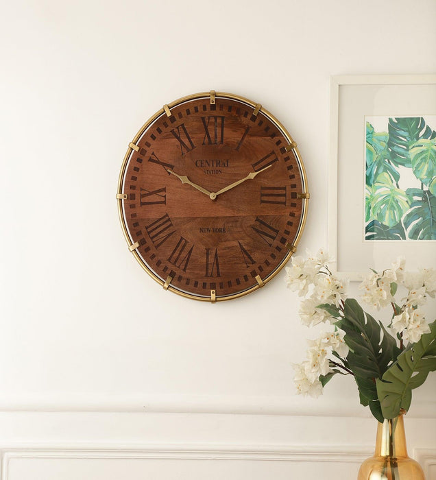 Timberland Gold Wall Clock - WoodenTwist