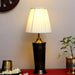 Vaishnavi Table Lamp with Ivory pleated shade - WoodenTwist