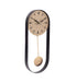 Noir Pendulum Wall Clock with Black Frame - WoodenTwist