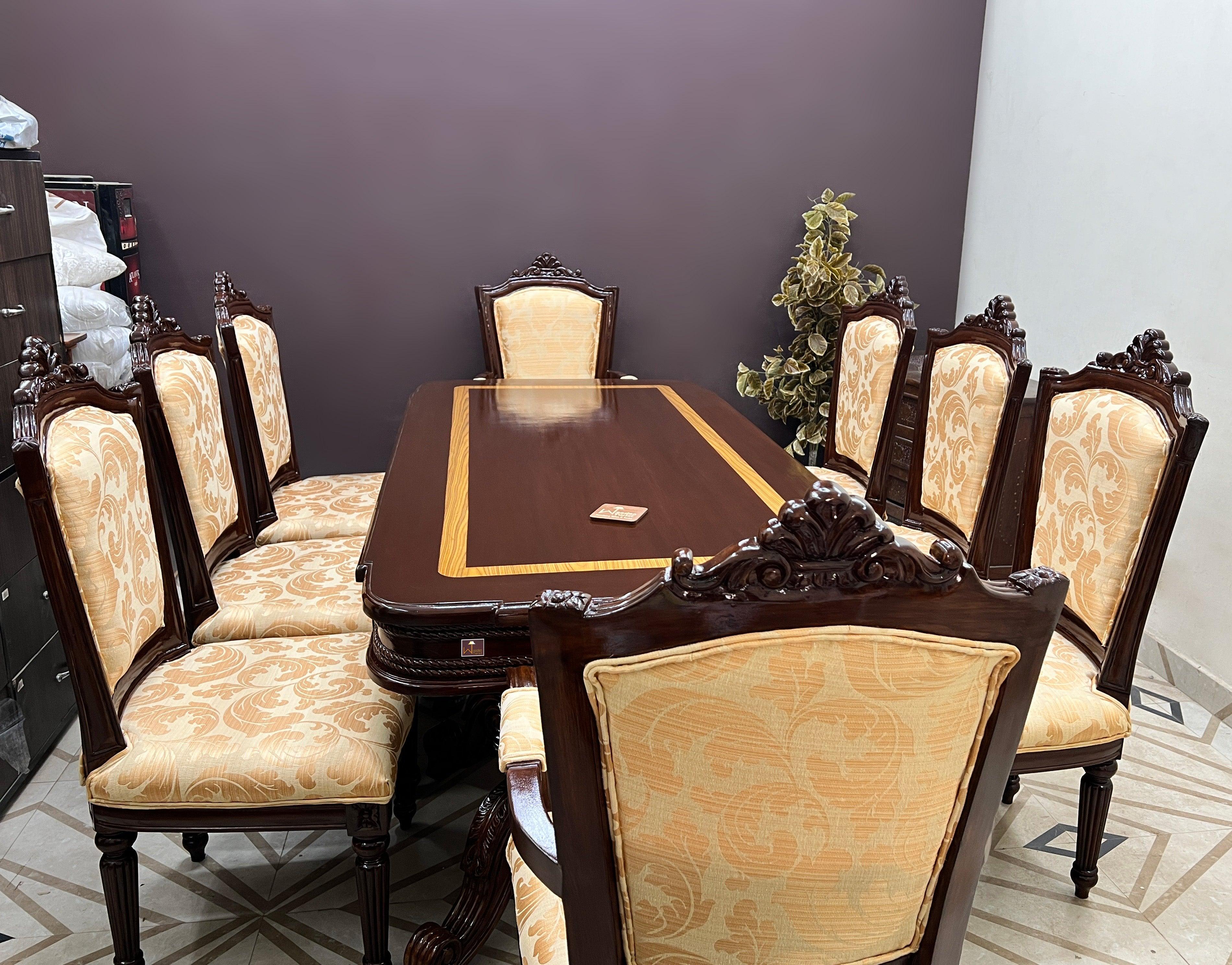 Velký Royal Designer Dining Set (8 Seater) - WoodenTwist