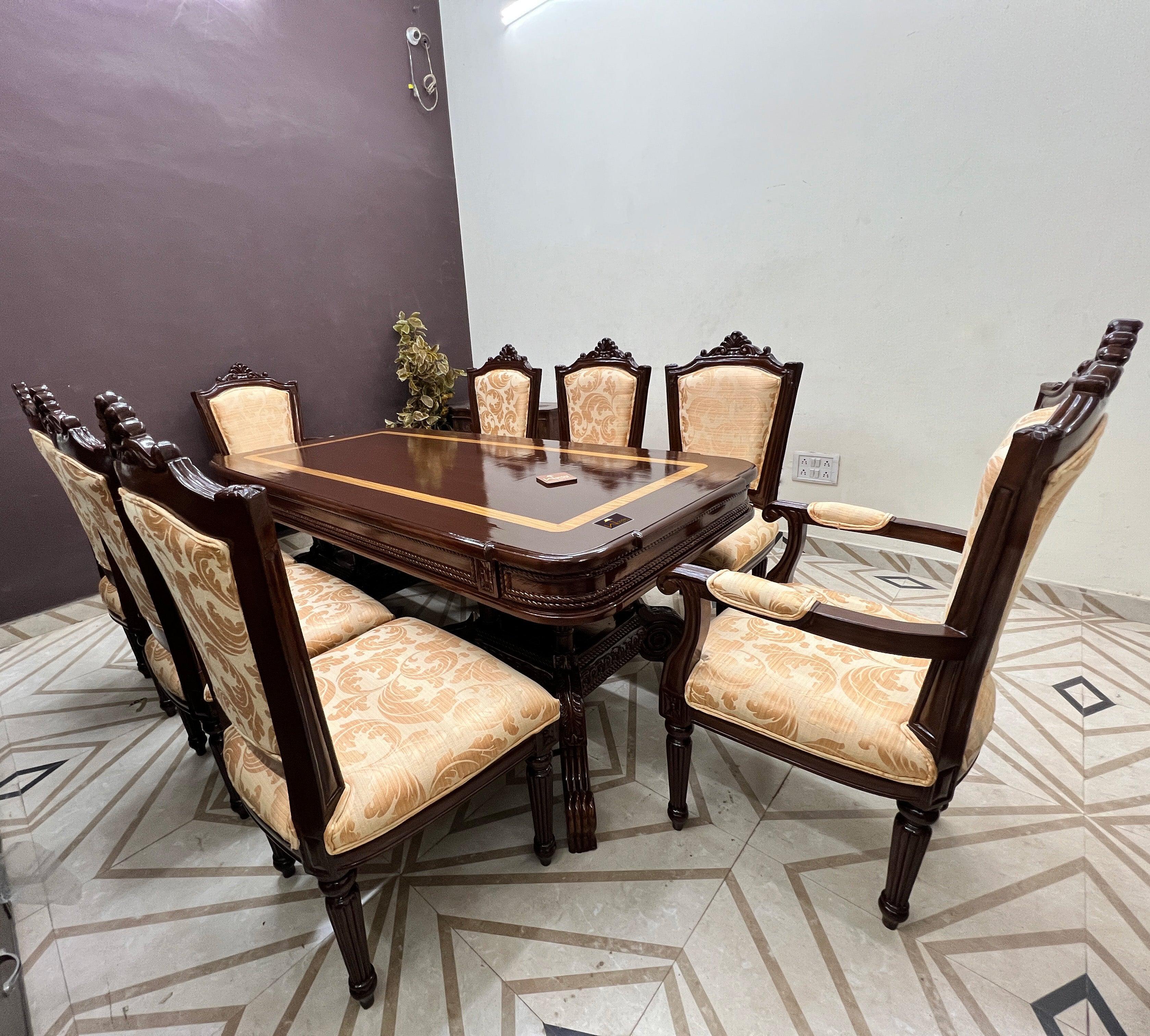 Velký Royal Designer Dining Set (8 Seater) - WoodenTwist