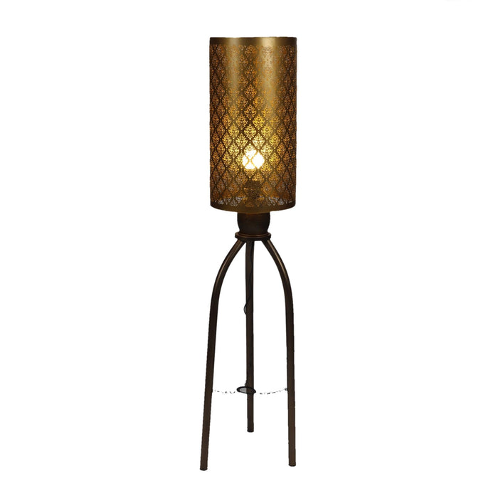 Gandhara Floor Tripod Ambient Lamp - WoodenTwist