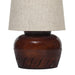 Nirvana Bed side Lamp with Beige Shade - WoodenTwist