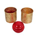 Gandhara Votive with Red Tea Light holder - Set of 2 - WoodenTwist