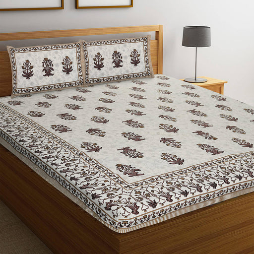 Rajasthani Jaipuri Classy Cotton Block Print bed sheets - WoodenTwist