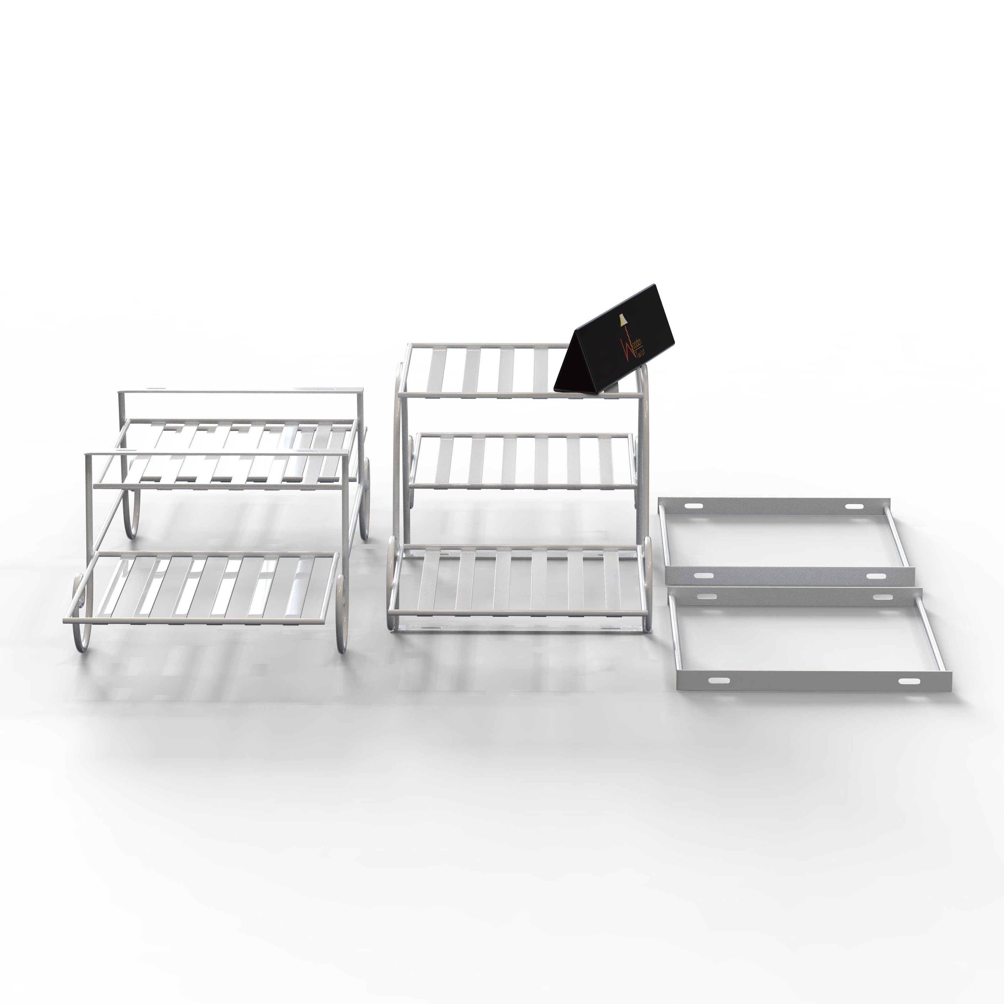 6 Tier Plant Stands for Indoors and Outdoors, Flower Pot Holder Shelf for Multi Plants (White) - WoodenTwist