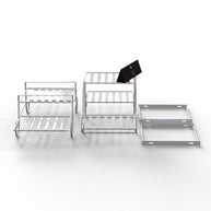 6 Tier Plant Stands for Indoors and Outdoors, Flower Pot Holder Shelf for Multi Plants (White) - WoodenTwist
