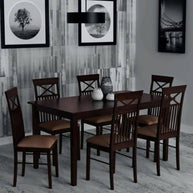Solid Wood Dinning Table Set (6 Seater) - WoodenTwist