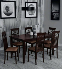 Solid Wood Dinning Table Set (6 Seater) - WoodenTwist