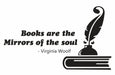 "Books are the Mirrors of the Soul" Wall Sticker - WoodenTwist