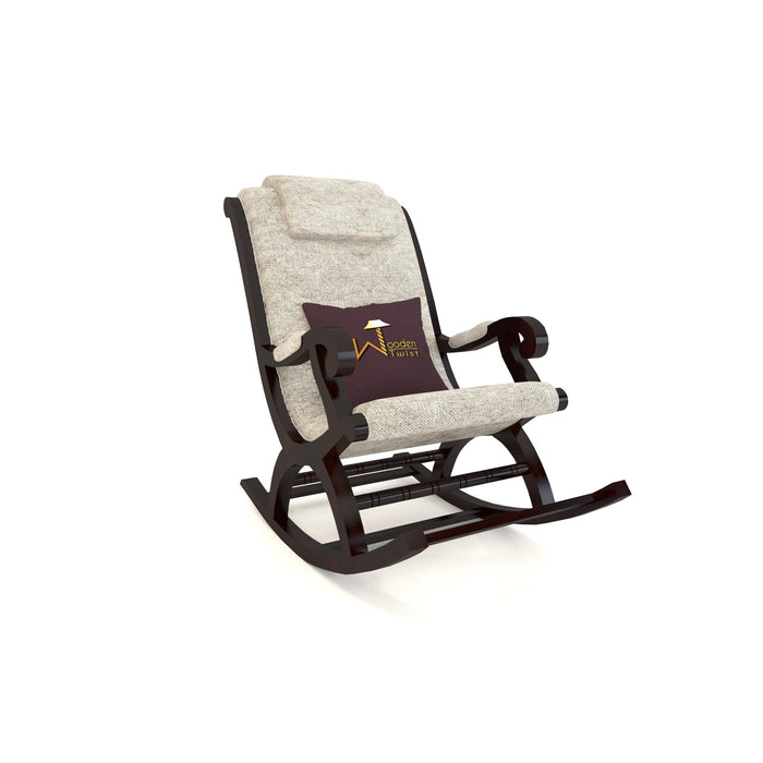 Mecedora Premium Sheesham Wood Rocking Chair - WoodenTwist