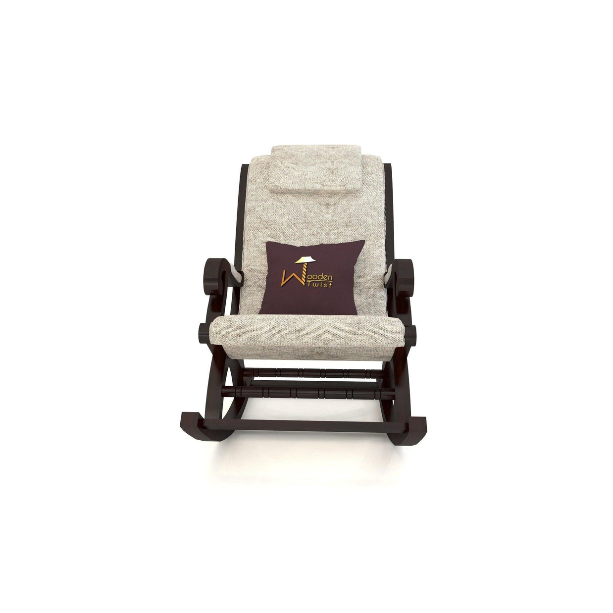 Mecedora Premium Sheesham Wood Rocking Chair - WoodenTwist