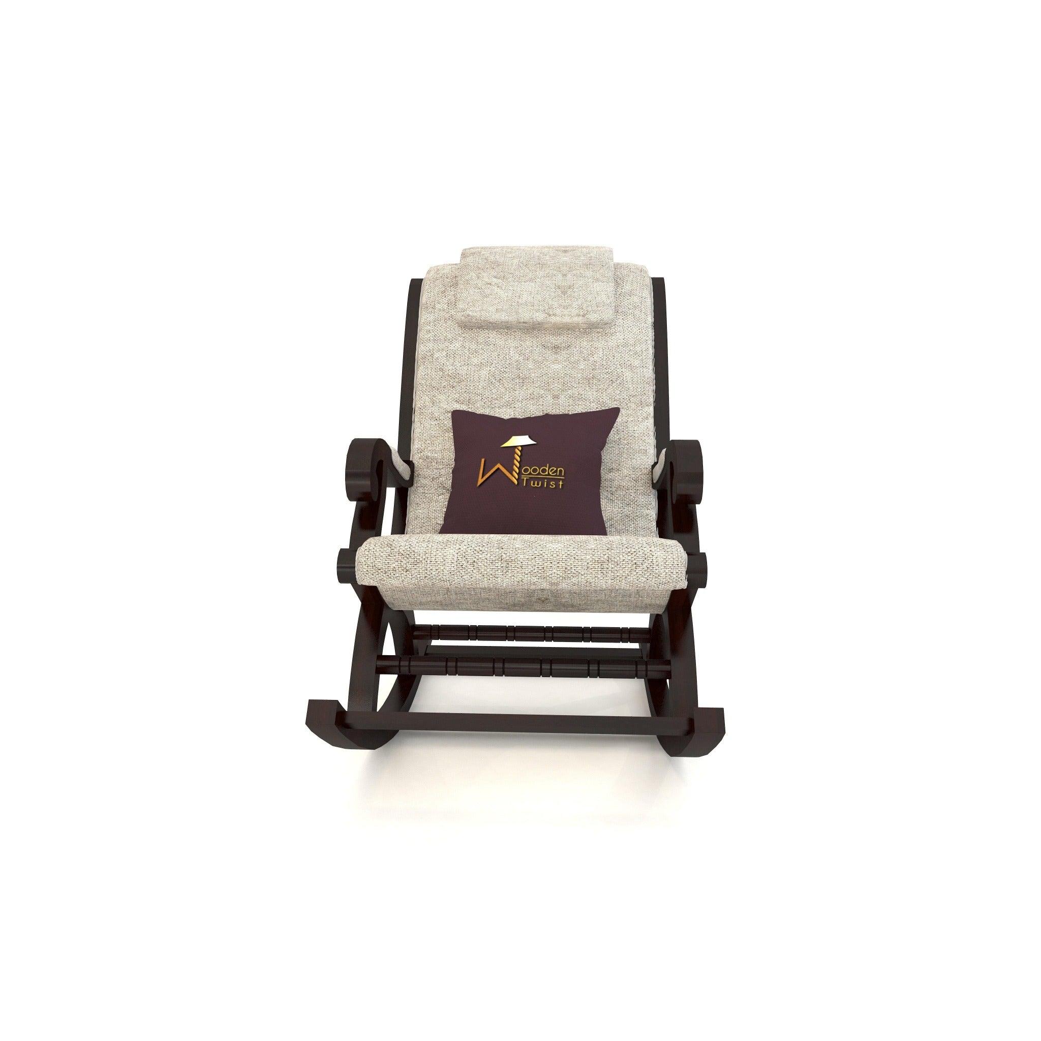 Mecedora Premium Sheesham Wood Rocking Chair - WoodenTwist