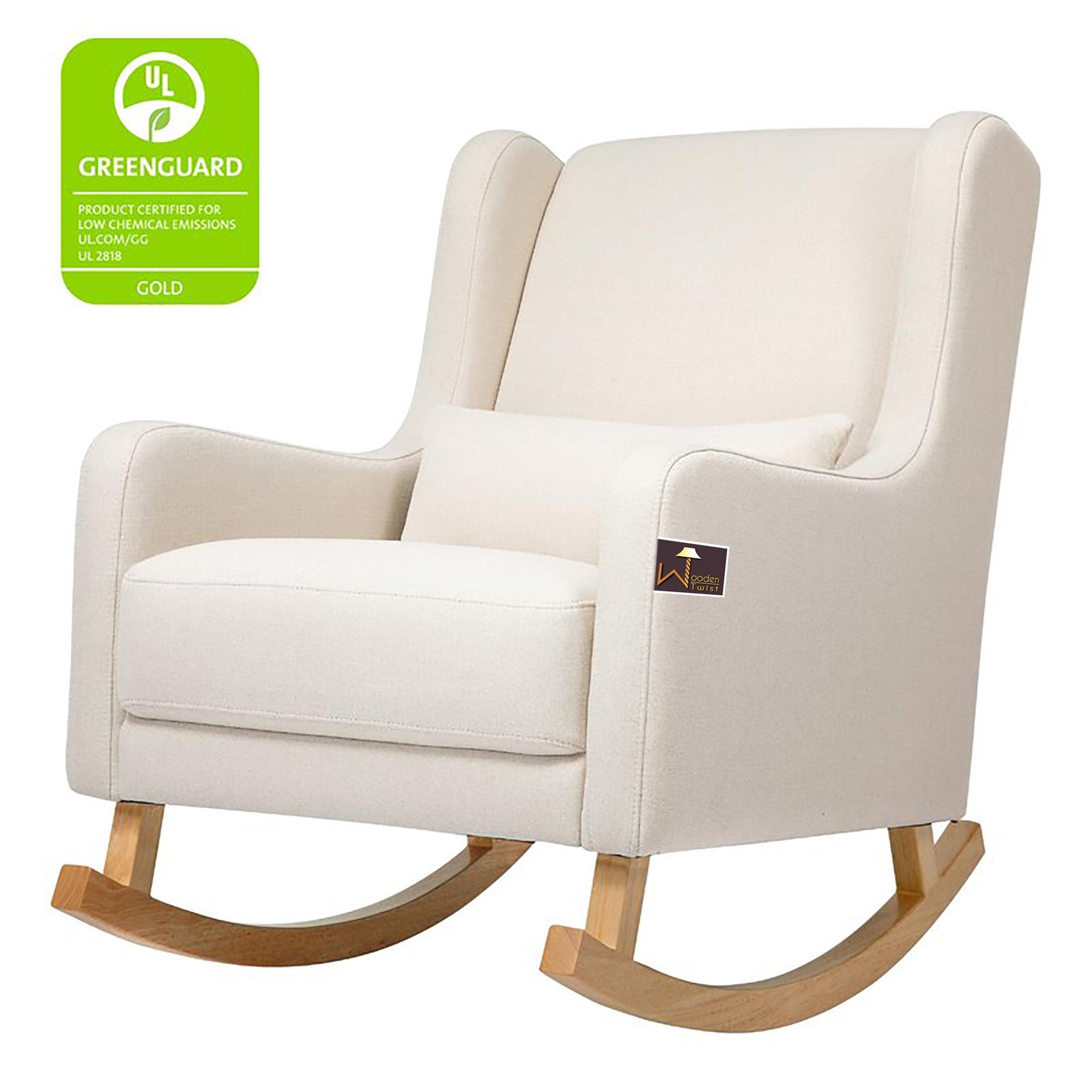 Kai Rocking Chair (Beige) - WoodenTwist