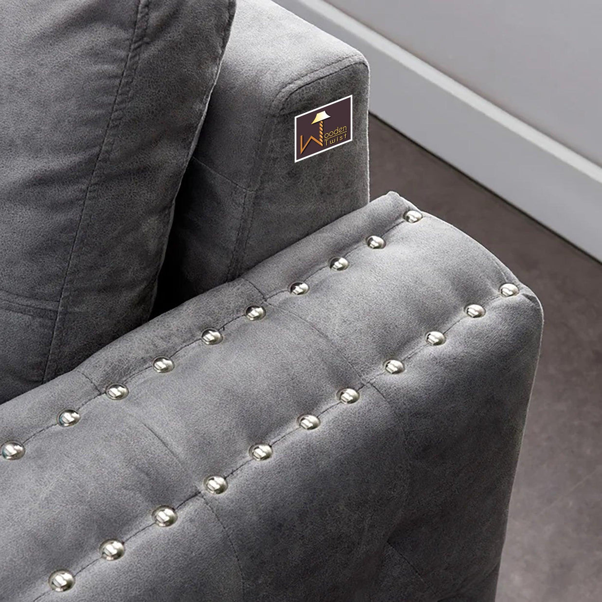 Sectional Sleeper 5 Seater Left-Side L-Shape Sofa Bed with Comfort Cushion - WoodenTwist