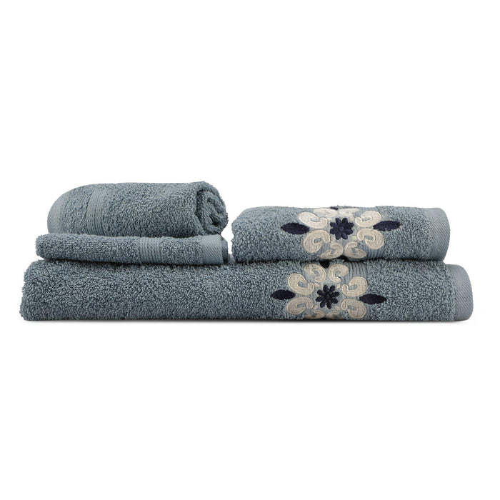 Hand & Face Towel For Men & Women Set of 4 (1 Bath, 1 Hand & 2 Face Towels) - WoodenTwist