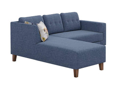 Azul 5 seater Left-Side L Shape Fabric Sofa Set - WoodenTwist