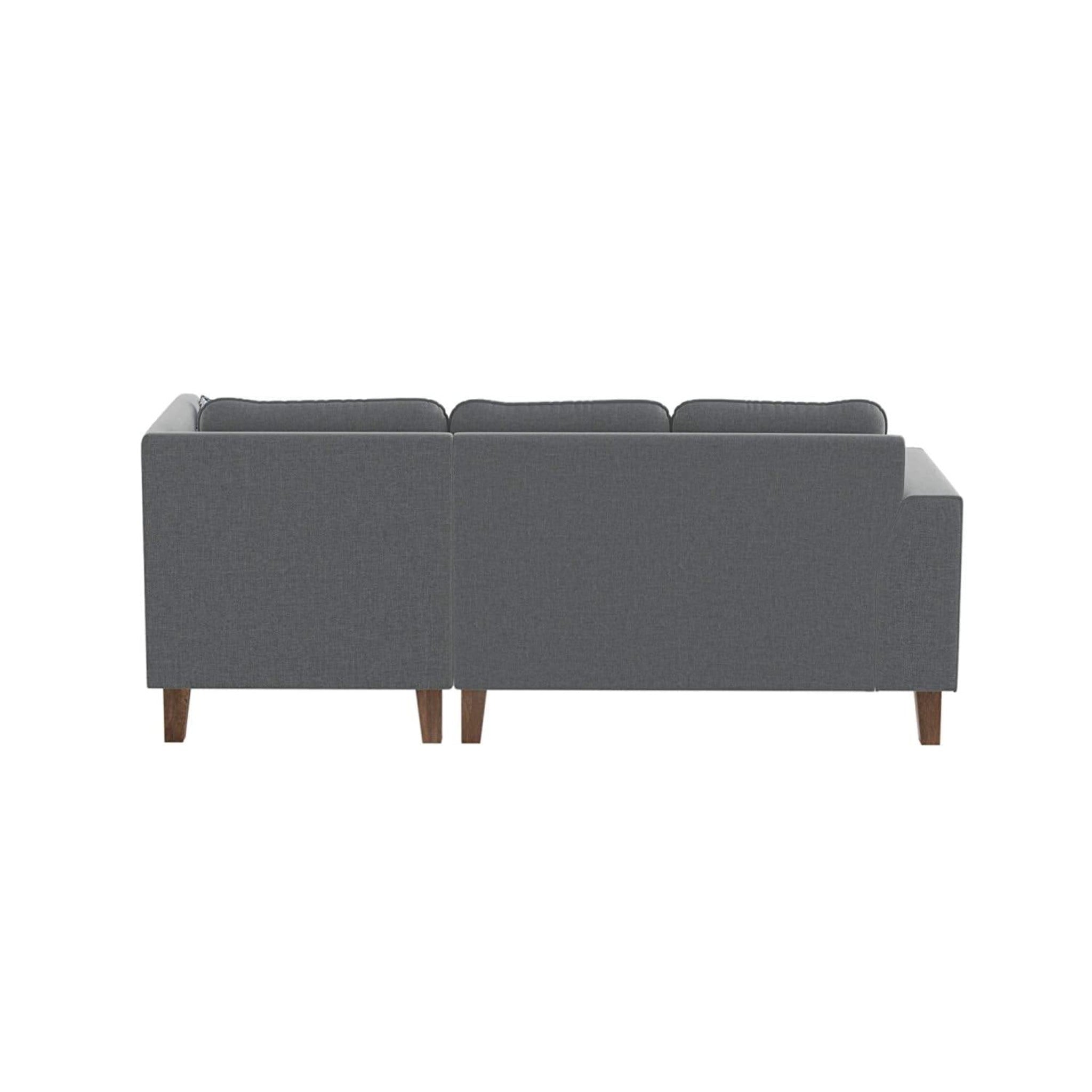 Azul 5 seater Left-Side L Shape Fabric Sofa Set - WoodenTwist