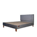 Queen Bed with Upholstered Headboard - WoodenTwist