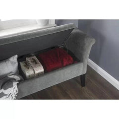 Handmade Exclusive Modern Design Wooden Bench with Storage (Walnut Legs) - WoodenTwist