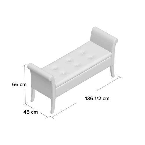 Handmade Exclusive Modern Design Wooden Bench with Storage (Walnut Legs) - WoodenTwist