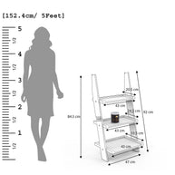 Escalera Leaning Bookcase Ladder and Room Organizer - WoodenTwist