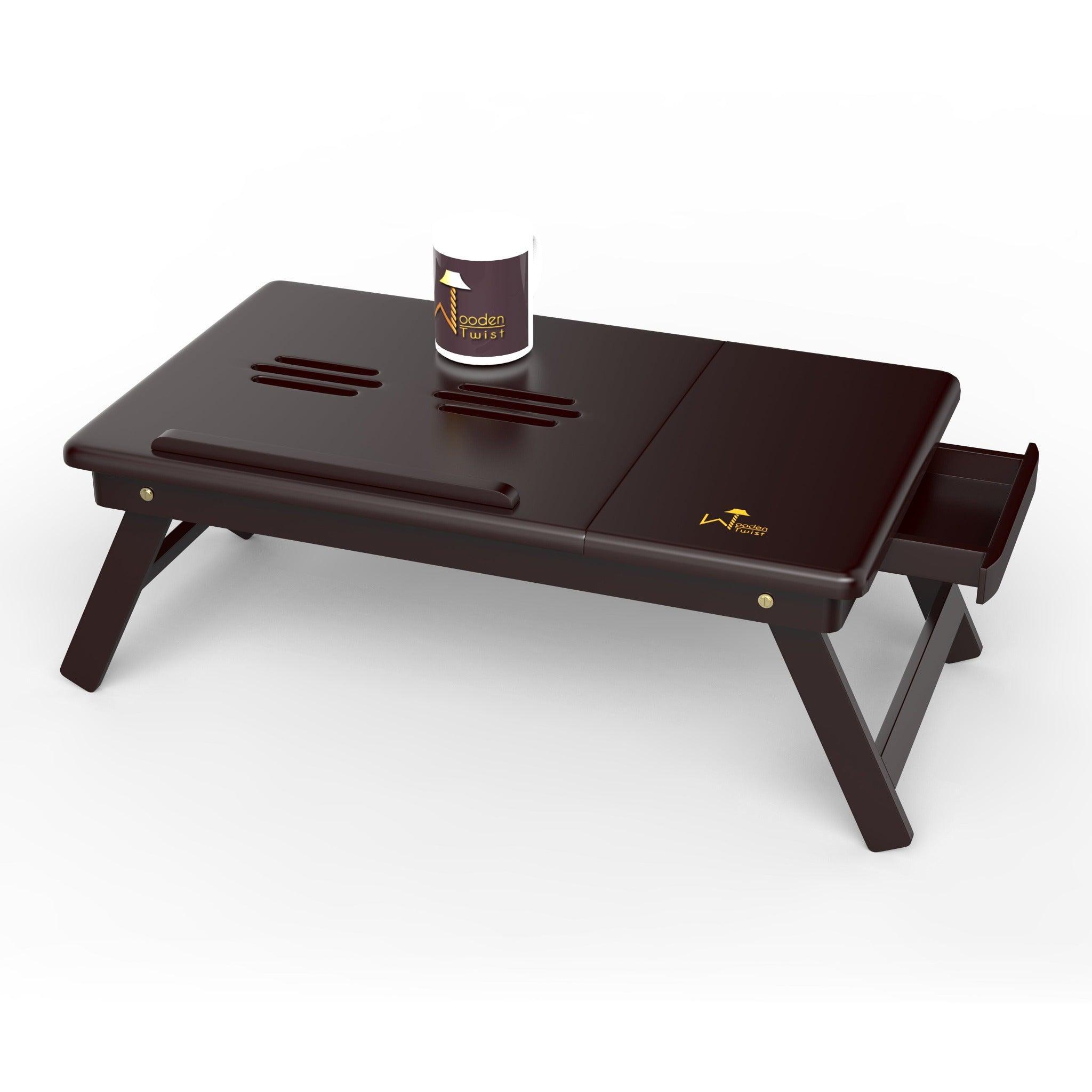 Wooden High Quality Laptop Table Foldable Laptop Table - WoodenTwist