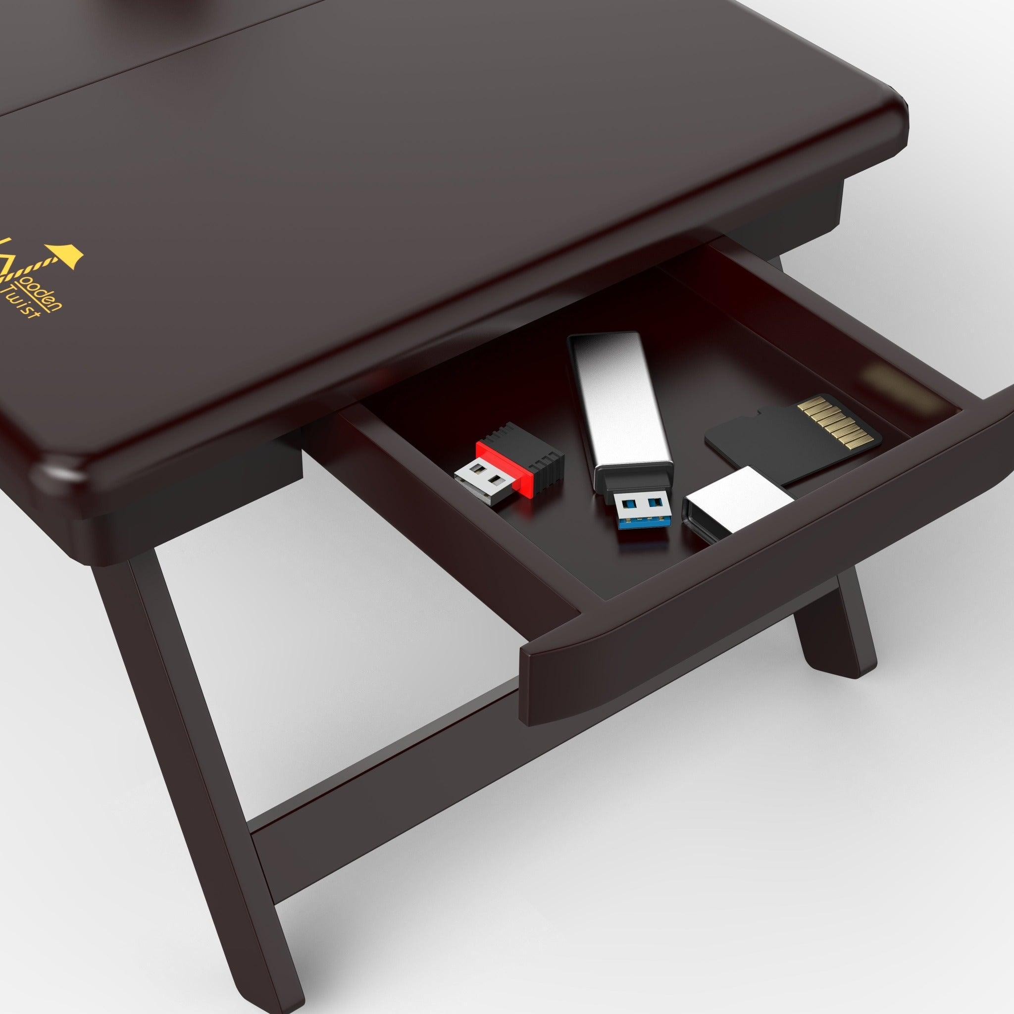 Wooden High Quality Laptop Table Foldable Laptop Table - WoodenTwist