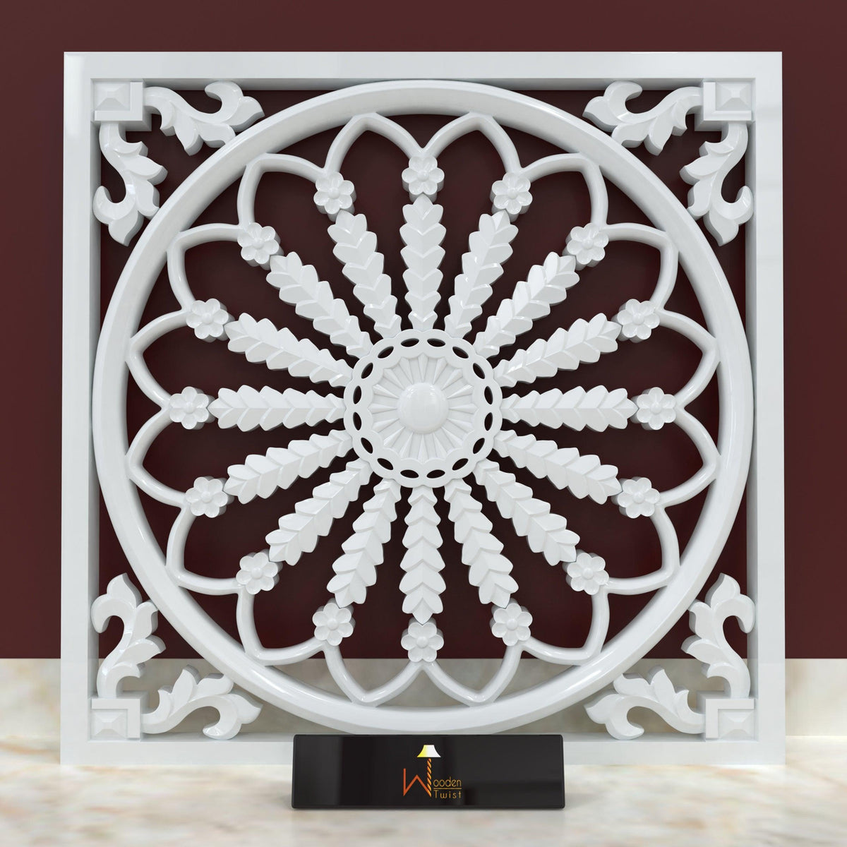 Premium Wood Hand Carved Wall Panel