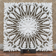 Chic Wood Hand Carved Wall Panel - WoodenTwist
