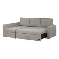 Wide 5 Seater L-Shape Sofa Bed with Comfort Cushion - WoodenTwist