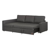 Wide 5 Seater L-Shape Sofa Bed with Comfort Cushion - WoodenTwist