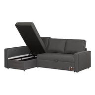Wide 5 Seater L-Shape Sofa Bed with Comfort Cushion - WoodenTwist