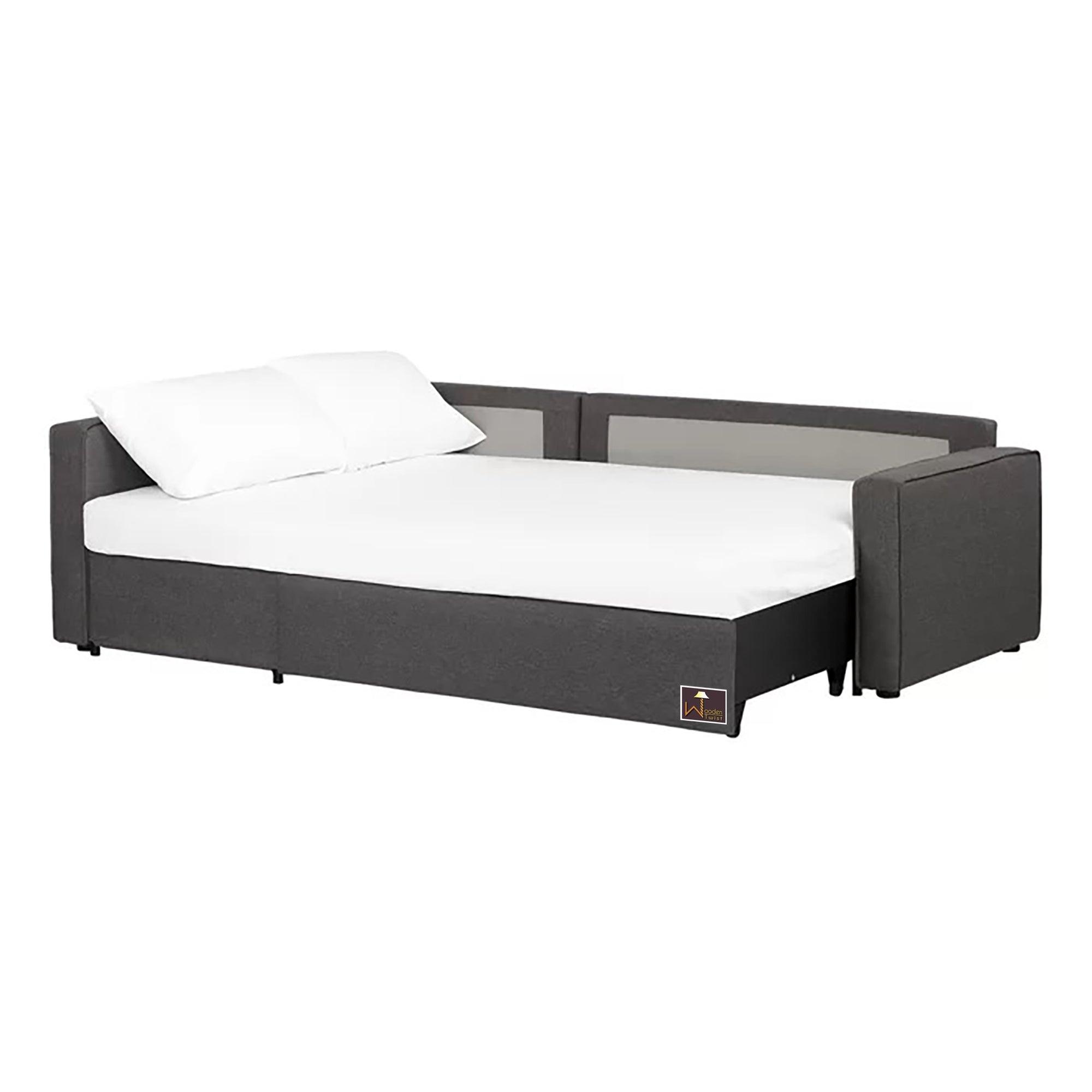 Wide 5 Seater L-Shape Sofa Bed with Comfort Cushion - WoodenTwist