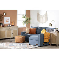 Wide 5 Seater L-Shape Sofa Bed with Comfort Cushion - WoodenTwist