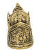 Ganesh Round Base Idol - WoodenTwist