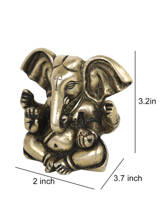 Ganesh 4 Hands Idol - WoodenTwist