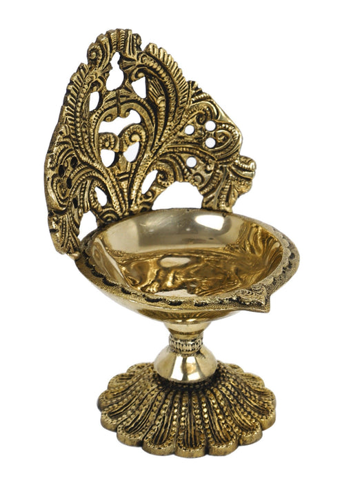 Antique Brass Diya Lamp - WoodenTwist