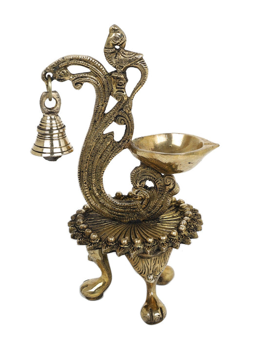Parrot Lamp Diya With Bell - WoodenTwist