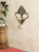 Antique Brass Wall Hanging Diya With Bell - WoodenTwist