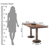 Wooden Twist Sculpte Hand Carved Solid Wood Coffee Table - WoodenTwist